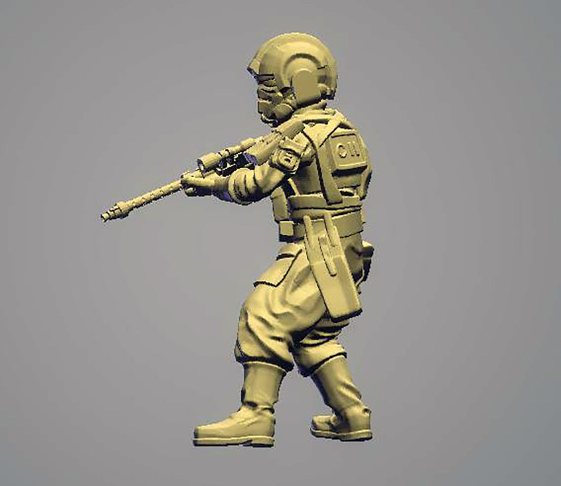 Ember Squad with Helmet 3D Printing Model STL