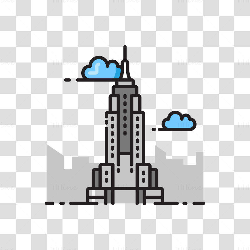 Empire State Building vectorillustratie