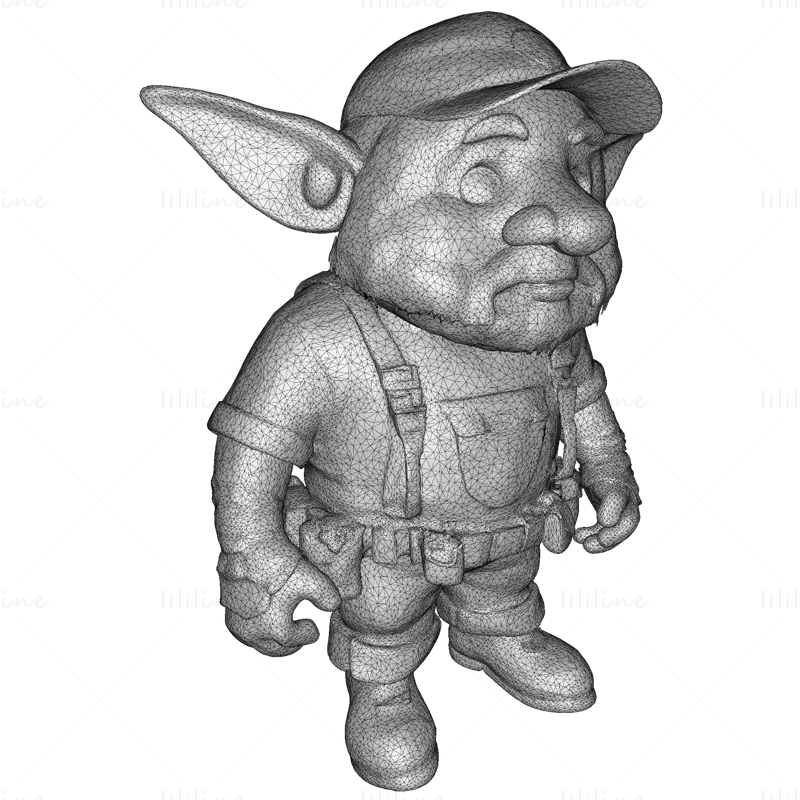 Enchanted Grove Guardians – Fantasy Gnome Figurine 3D Print Model Collection