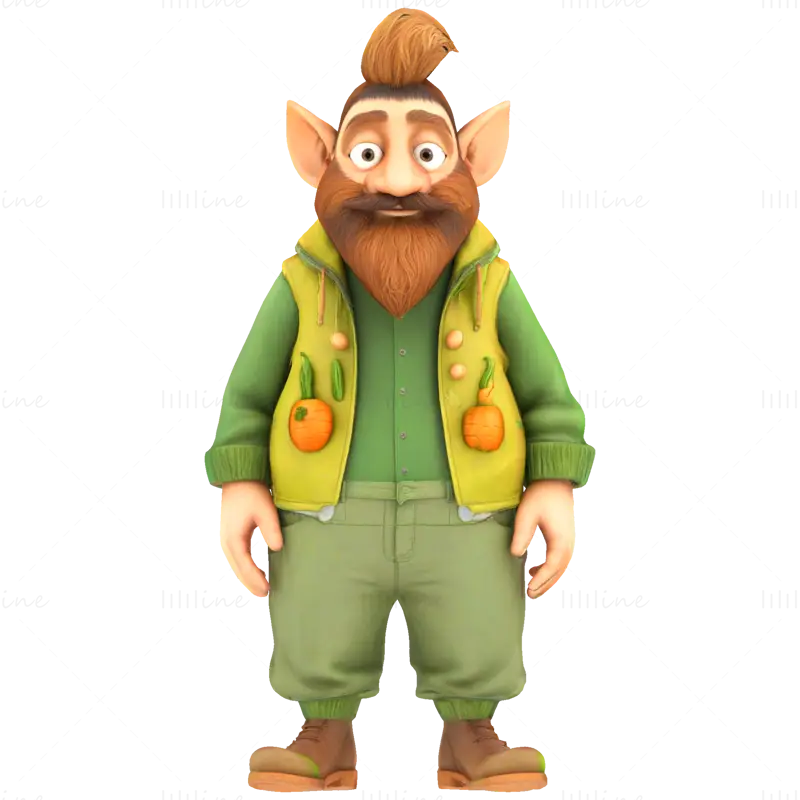 Enchanted Grove Guardians – Fantasy Gnome Figurine 3D Print Model Collection