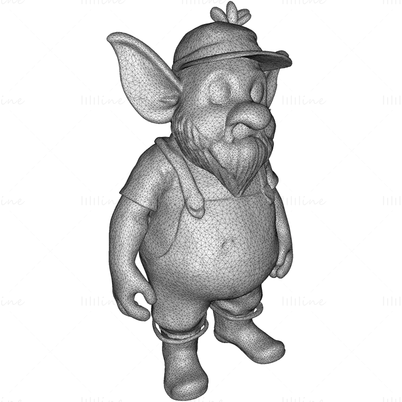 Enchanted Grove Guardians – Fantasy Gnome Figurine 3D Print Model Collection