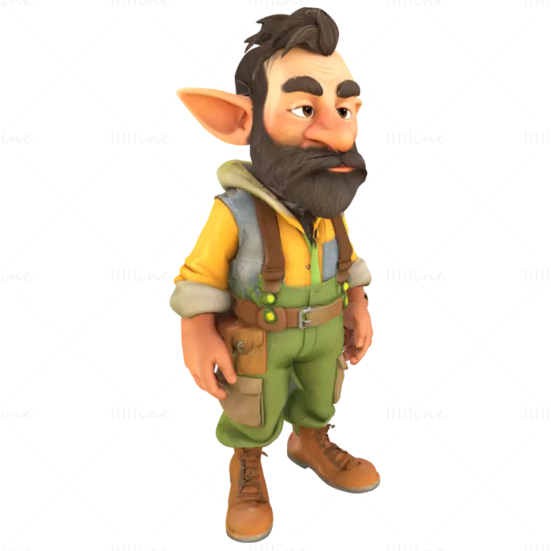Enchanted Grove Guardians – Fantasy Gnome Figurine 3D Print Model Collection