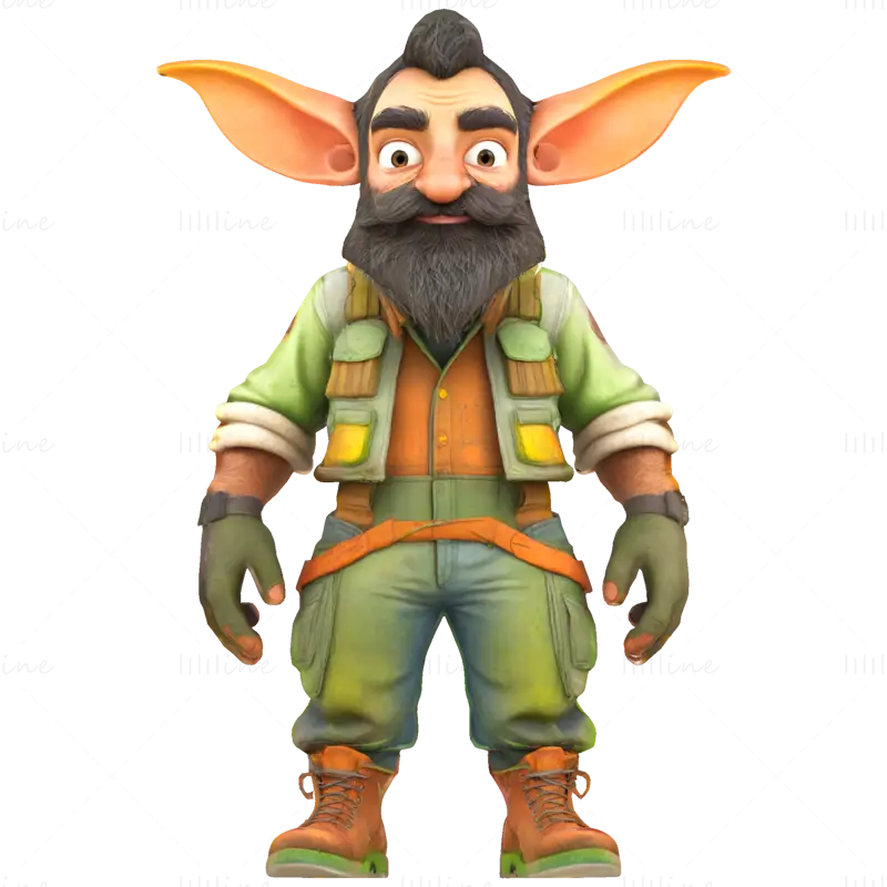 Enchanted Grove Guardians – Fantasy Gnome Figurine 3D Print Model Collection