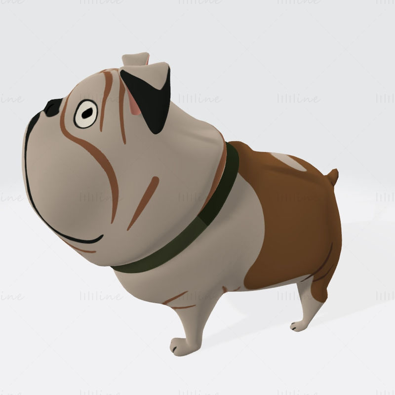 English Bulldog 3D Printing Model
