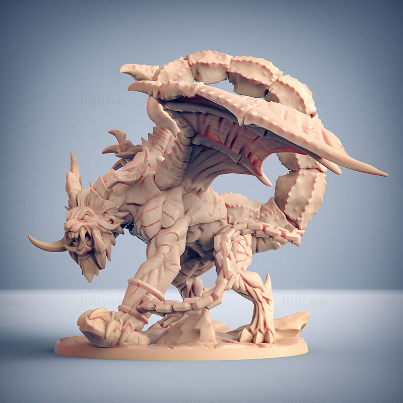 Epic Boss Ashen Manticore 3D 打印模型 STL