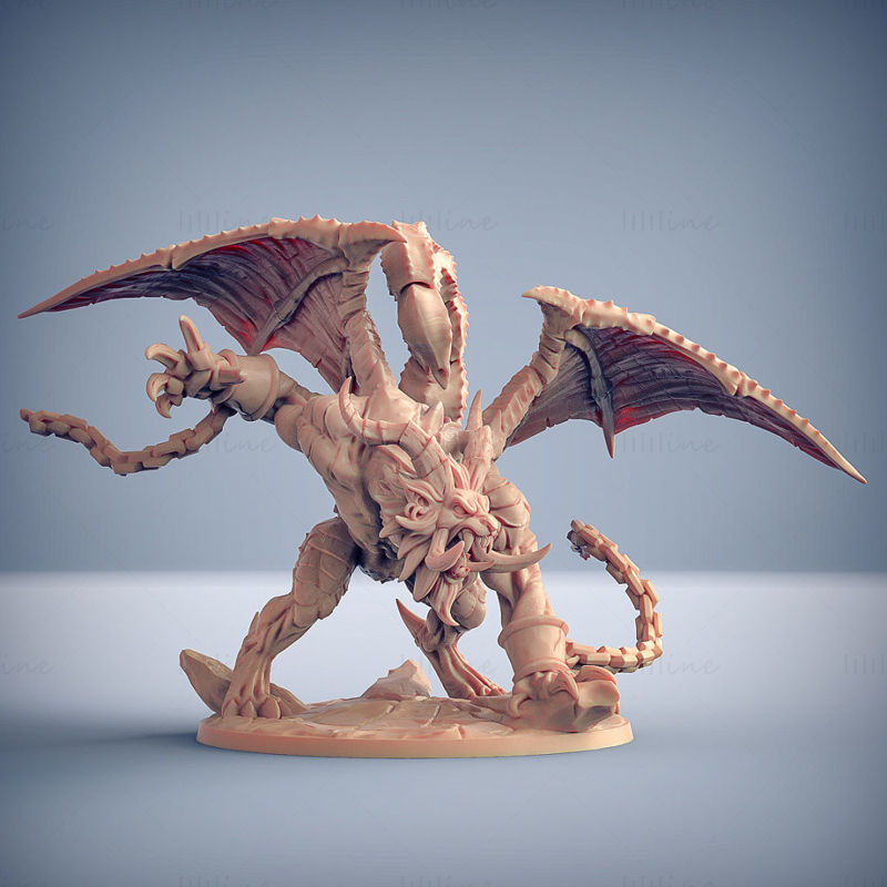 Modelo de impresión 3D de Epic Boss Ashen Manticore STL