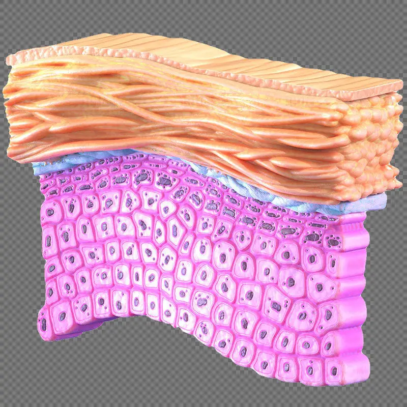 Ilustración médica de la epidermis PNG