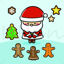 Santa Claus Bow Gingerbread Elements Vector EPS