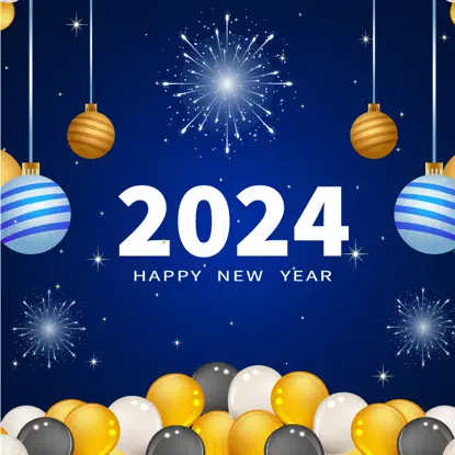 Happy New Year background plate vector EPS