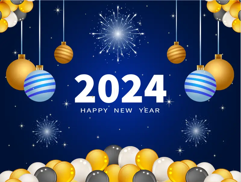 Happy New Year background plate vector EPS