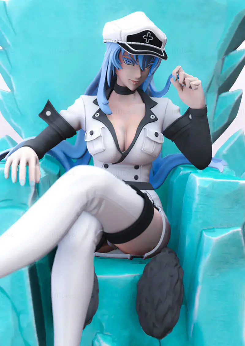 Esdeath - Akame Ga Kill 3D model, pripravljen za tiskanje STL