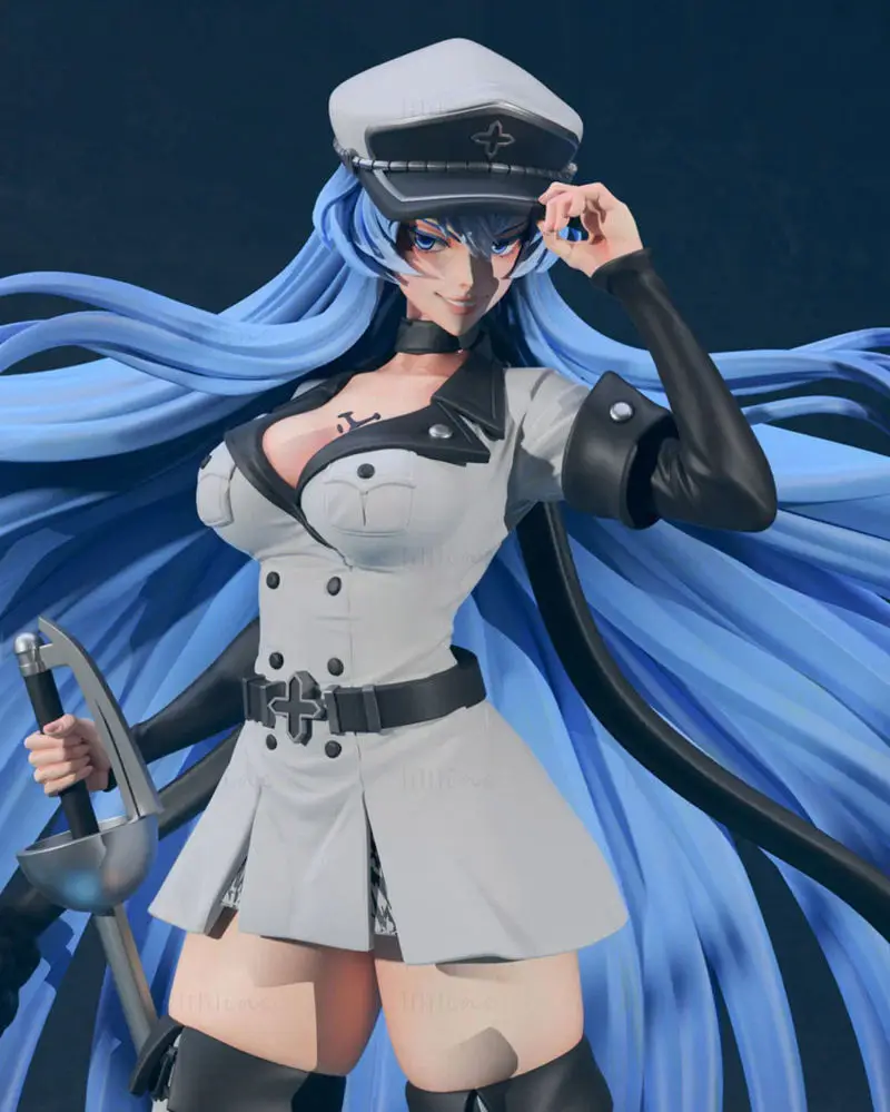 Esdeath - Akame Ga Kill نموذج طباعة ثلاثي الأبعاد STL