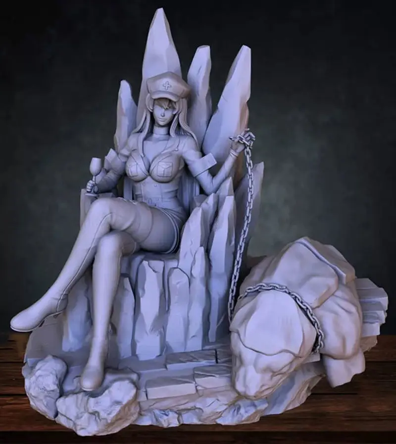 Esdeath Anime Girl Figurines Modelo de impressão 3D