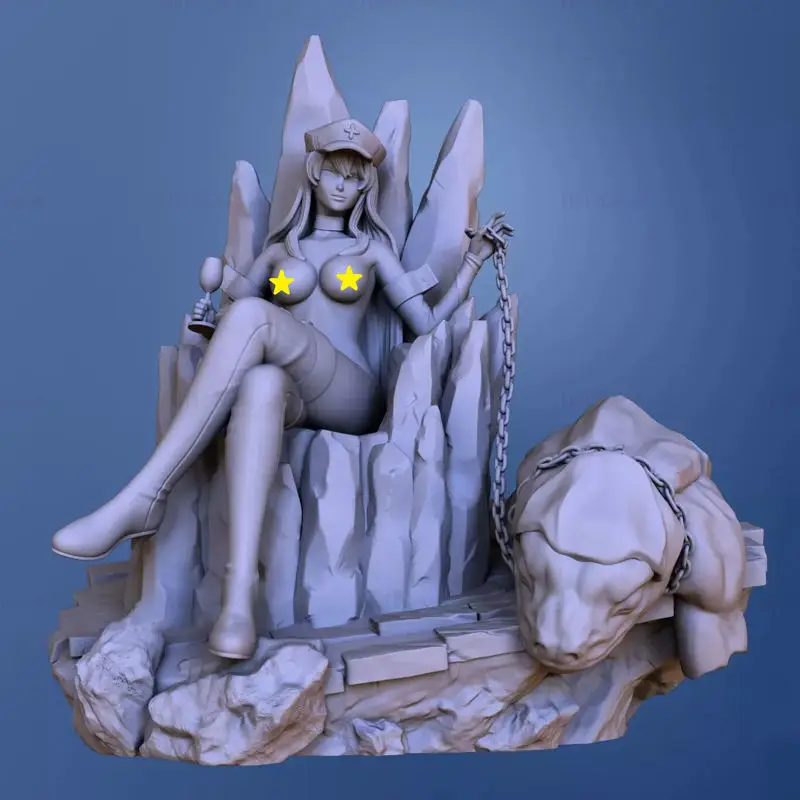 Figurines d'anime Esdeath NSFW Modèle d'impression 3D STL