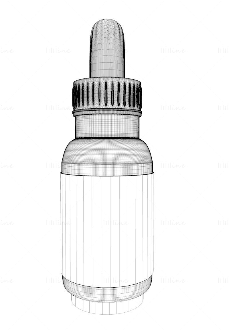 Essential oil bottle 3d model