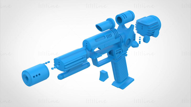 Eternian soldier blaster from the movie Masters of the Universe 1987 3d print model