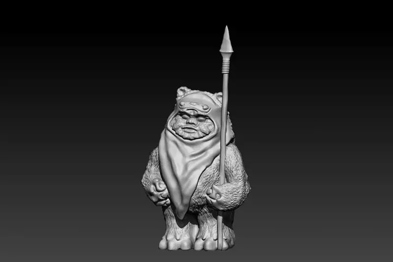 イウォーク スターウォーズ フィギュア 3D プリント モデル STL