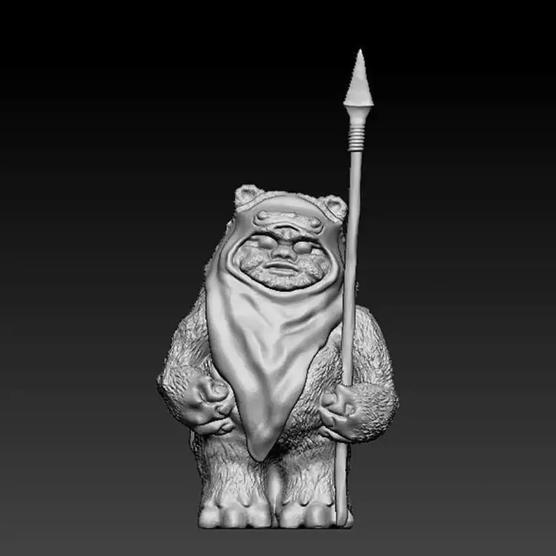 イウォーク スターウォーズ フィギュア 3D プリント モデル STL