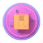 Express logistics box 3d icon 3d model