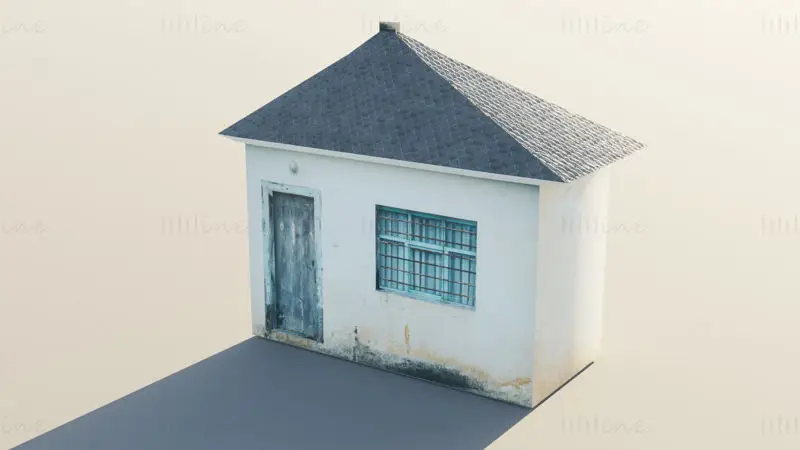 Exterior of an Abandoned House 3D Model