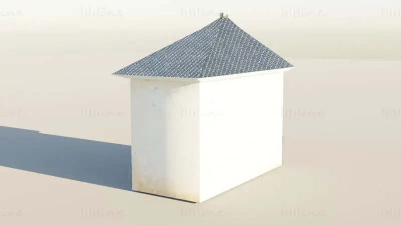 Exterior of an Abandoned House 3D Model