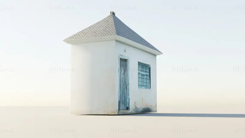 Exterior of an Abandoned House 3D Model