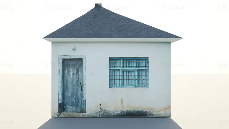 Exterior of an Abandoned House 3D Model