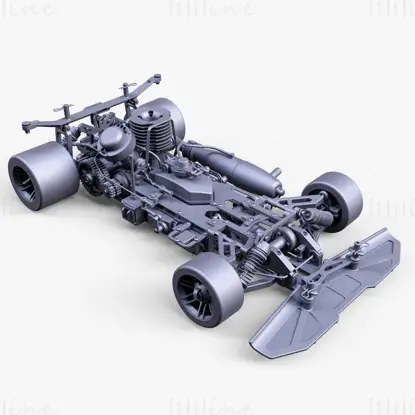 F1 汽车玩具无线电控制 3D 模型