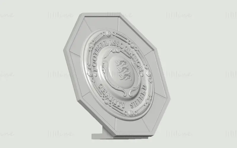 Arquivo stl do modelo de impressão 3D do FA Community Shield