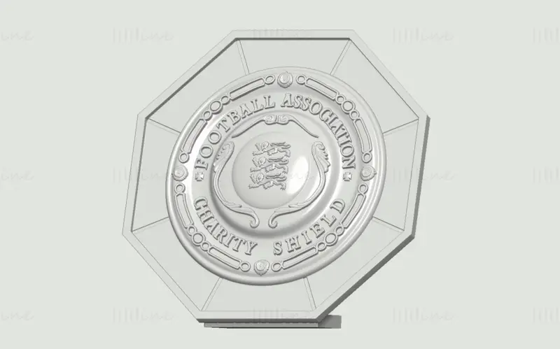 Arquivo stl do modelo de impressão 3D do FA Community Shield