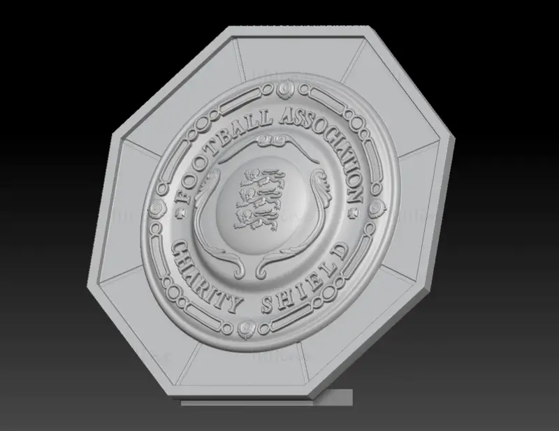 Arquivo stl do modelo de impressão 3D do FA Community Shield