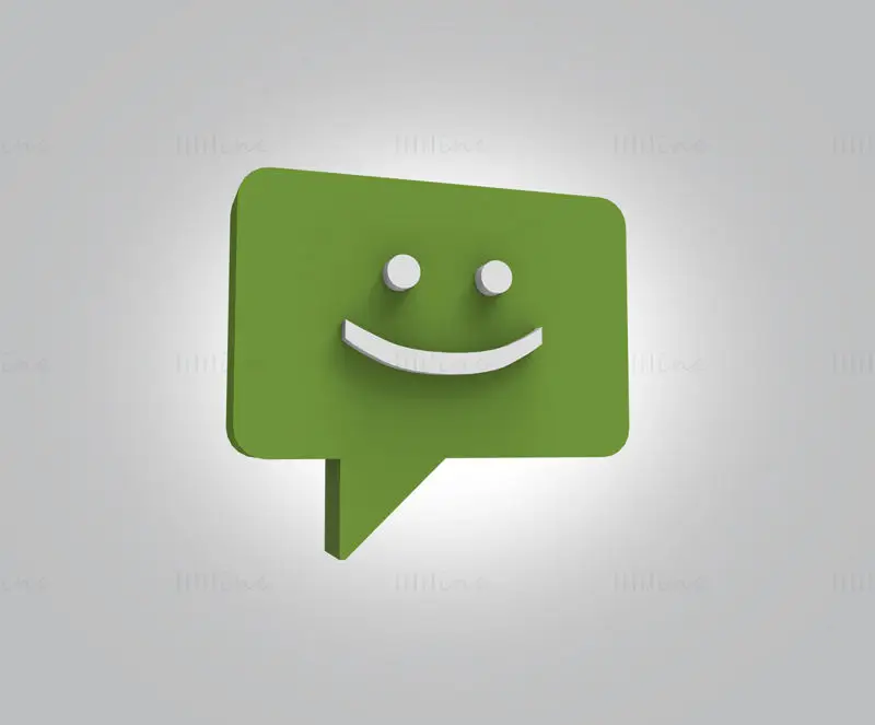 Facebook Messenger 3D Icon Set