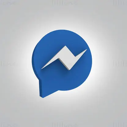 Set de pictograme 3D Facebook Messenger