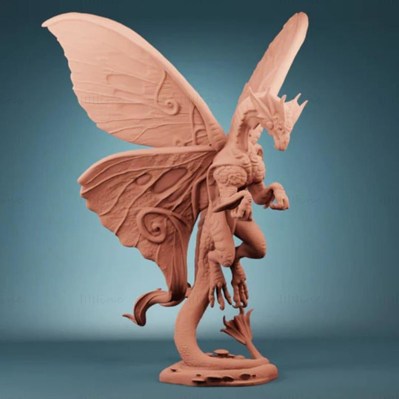 Fairy Dragon 3D Printing Model STL