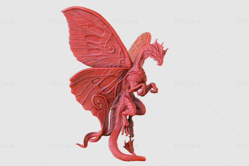 Fairy Dragon 3D Printing Model STL