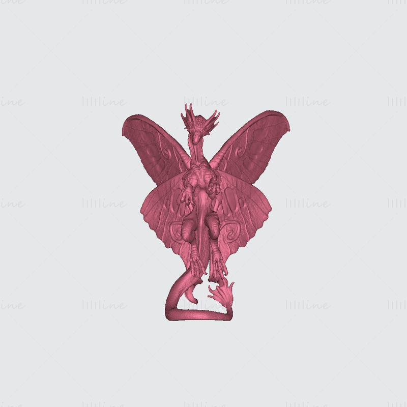 Fairy Dragon 3D Printing Model STL