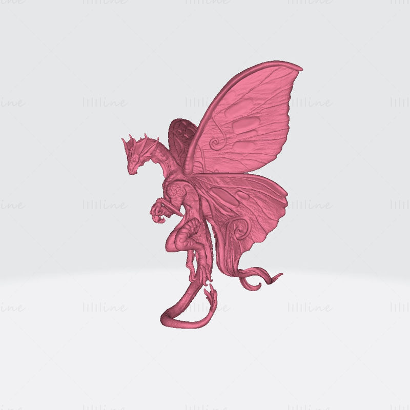 Fairy Dragon 3D Printing Model STL