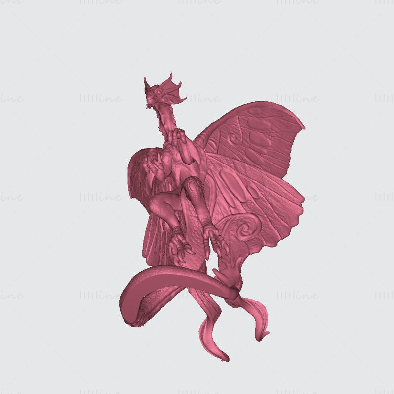 Fairy Dragon 3D Printing Model STL