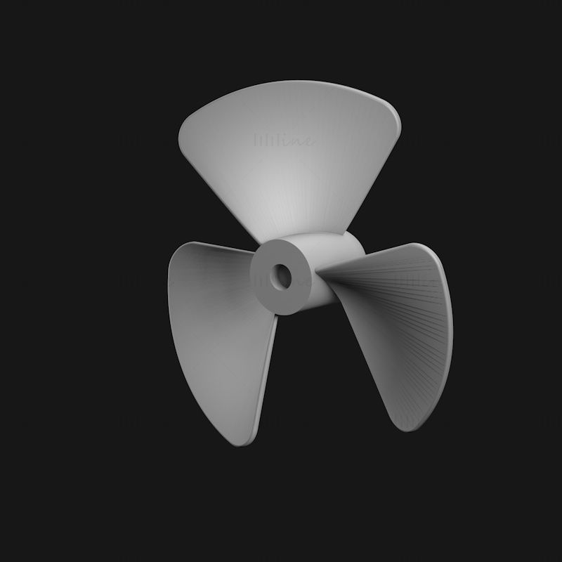 3D-Druckmodell eines Lüfterflügels
