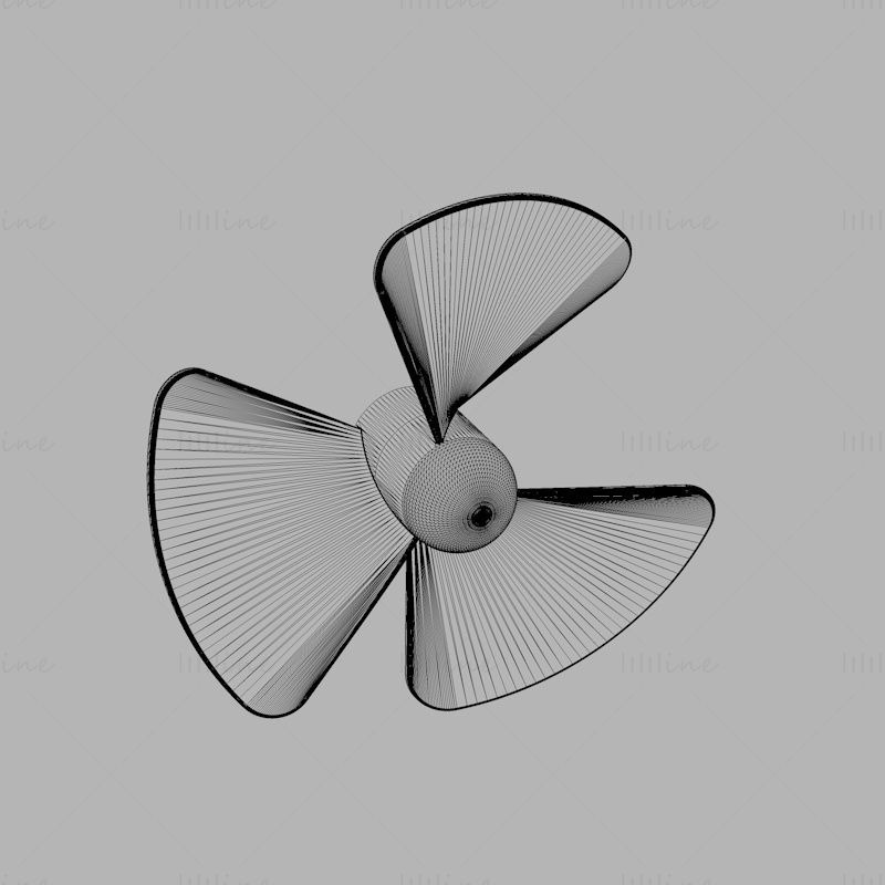 3d модель лопасти вентилятора