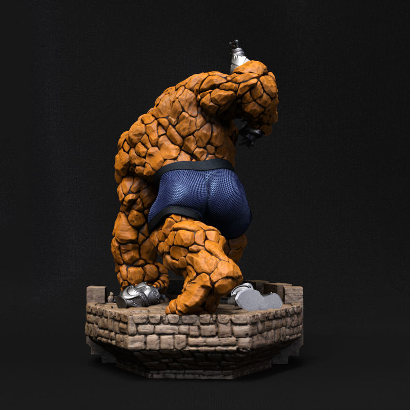 Fantastic 4 The Thing Statues 3D Model Ready to Print STL
