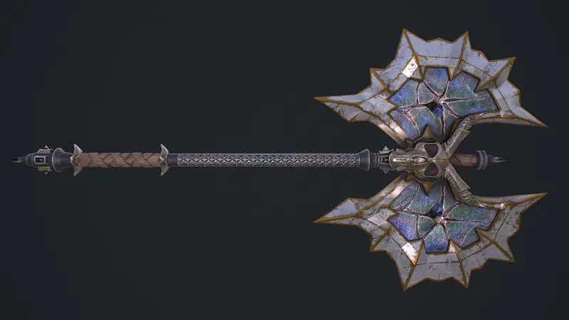 Fantasy Axe Unity, Unreal Engine 3D-Modell