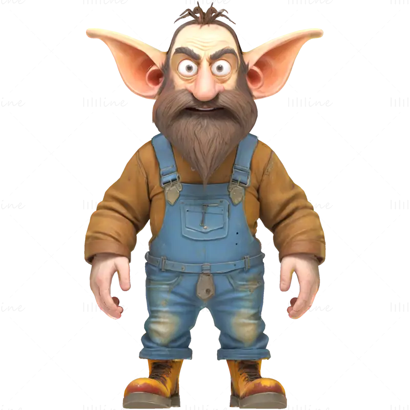 مجموعه جنگجویان کوتوله فانتزی - مینیاتورهای رومیزی قابل چاپ سه بعدی