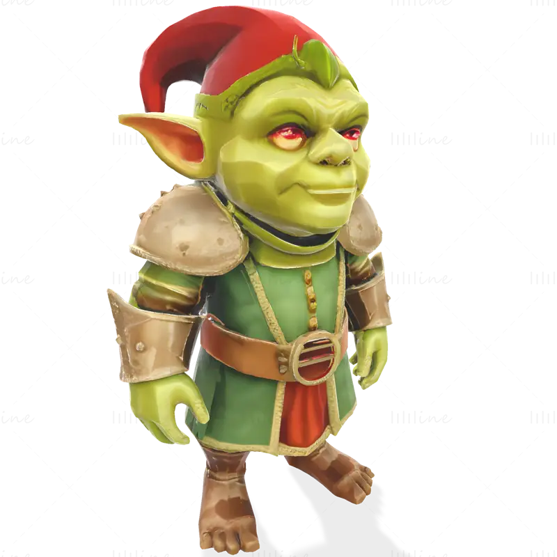 Masaüstü RPG'ler ve Koleksiyoncular için Fantezi Goblin Muhafız Karakteri 3D Baskı Modeli