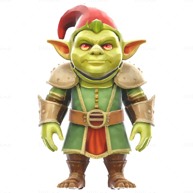 Masaüstü RPG'ler ve Koleksiyoncular için Fantezi Goblin Muhafız Karakteri 3D Baskı Modeli