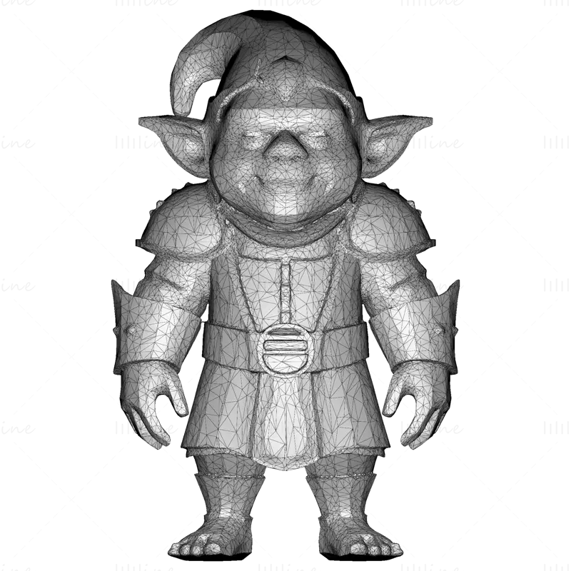 Masaüstü RPG'ler ve Koleksiyoncular için Fantezi Goblin Muhafız Karakteri 3D Baskı Modeli