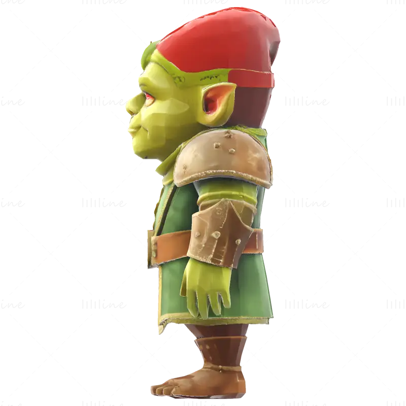 Masaüstü RPG'ler ve Koleksiyoncular için Fantezi Goblin Muhafız Karakteri 3D Baskı Modeli