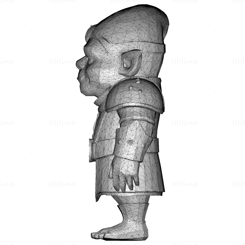 Masaüstü RPG'ler ve Koleksiyoncular için Fantezi Goblin Muhafız Karakteri 3D Baskı Modeli