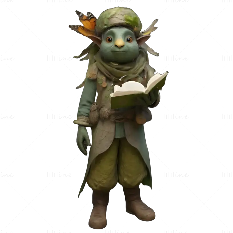 Fantasy Library Characters 3D Print Model Collection