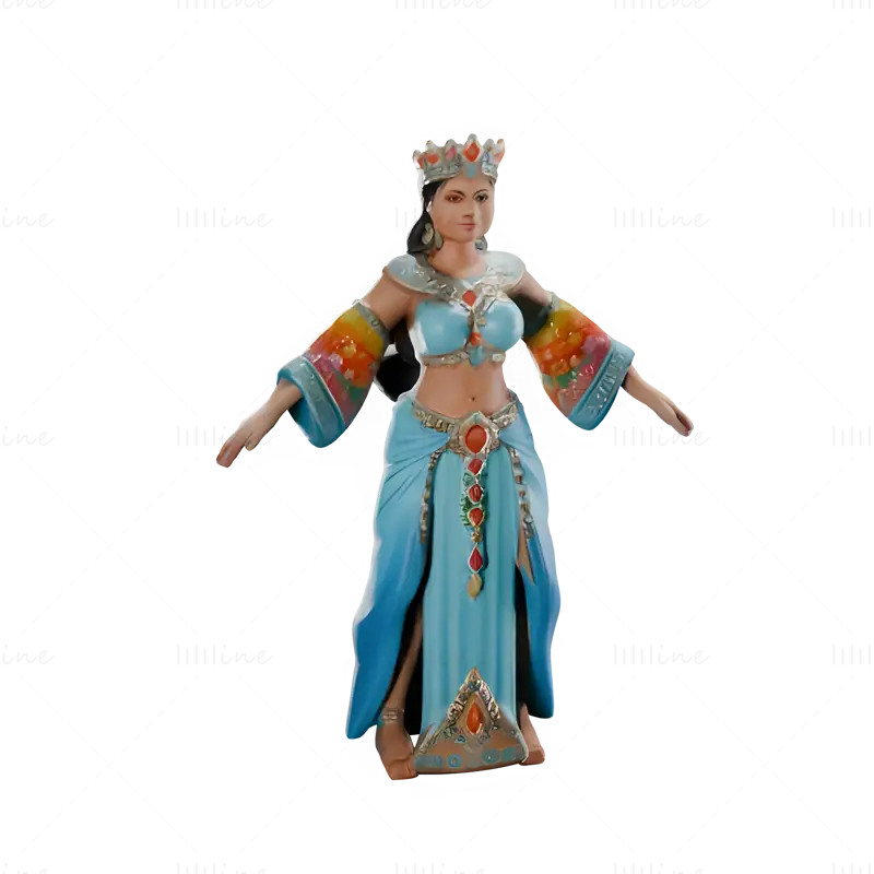 Collezione di modelli di stampa 3D Fantasy Queens - Serie di statuette mistiche